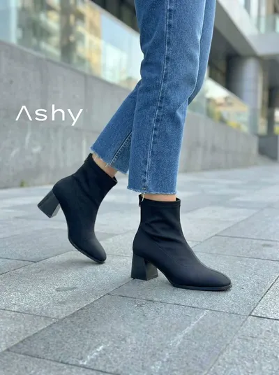 جزمة كعب متوسط 