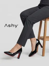 حذاء كعب عالي لامع 2