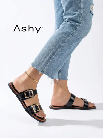 حذاء جلدي مع مشبك نسائي بطريقة عصرية