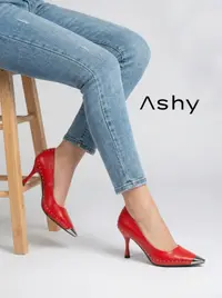 حذاء جلد عالي الكعب 2